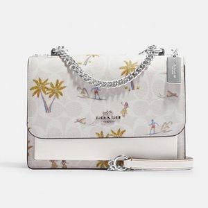 NWT COACH Klare Crossbody In Signature Canvas CJ602